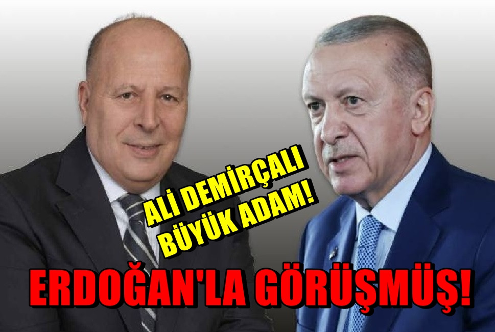 Ali DEMİRÇALI Büyük adam! Erdoğan ile görüşmüş! 