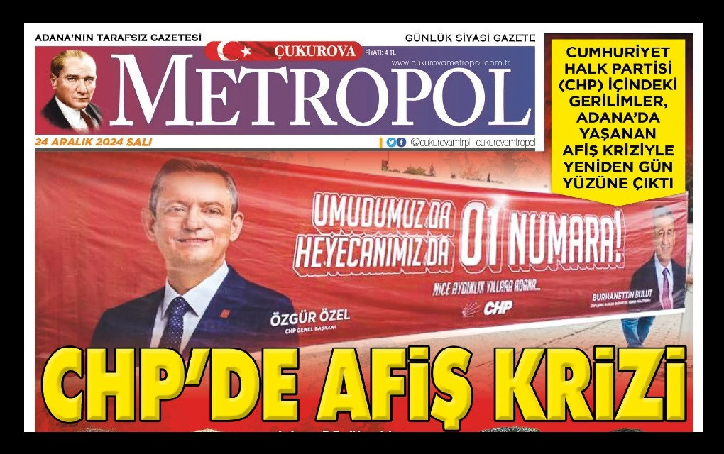 BAY ZEYDAN CHP Genel Başkanı Özgür Özel'in afişlerini toplattı! 