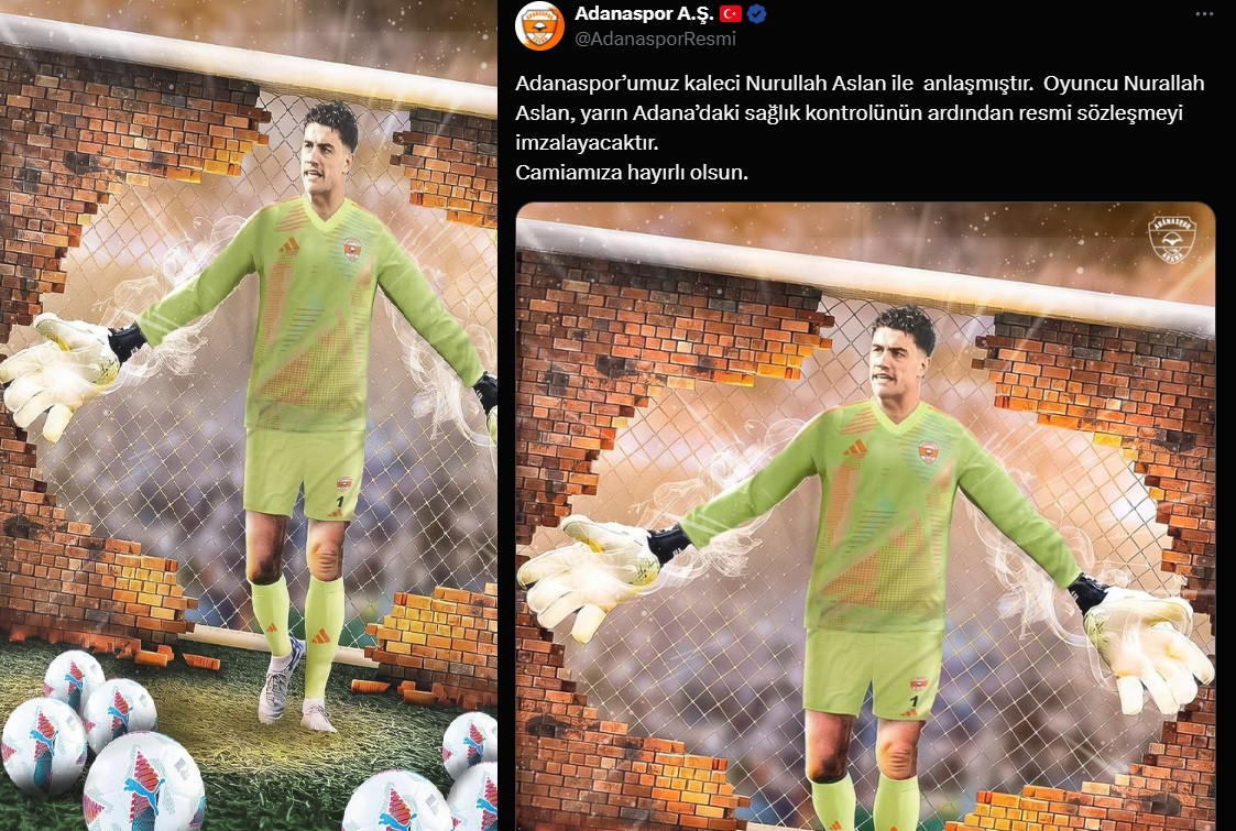 Nurullah Aslan resmen Adanaspor'da... 