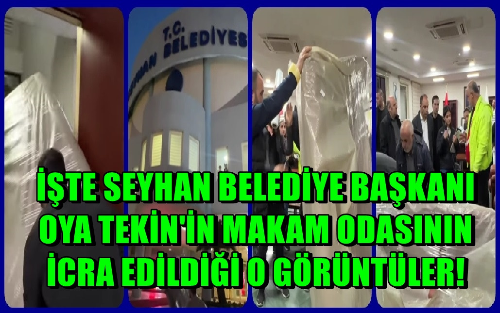 VİDEO HABER! İşte CHP'li Oya Tekin'in makam odasının icra edilişi! 