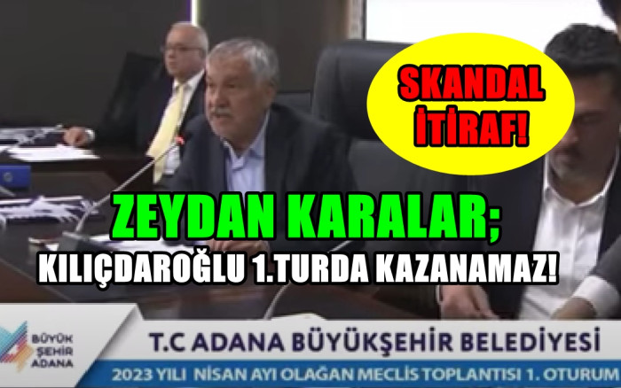 Zeydan Karalar CHP Lideri Kılıçdaroğlu'nun 1. Turda seçimleri kazanamayacağını söyledi.